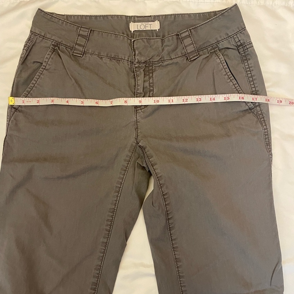 Loft size 0 gray straight leg pants - Picture 9 of 14